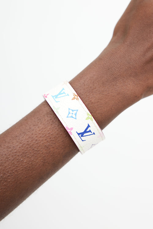 Louis Vuitton x Takashi Murakami White Monogram Bracelet