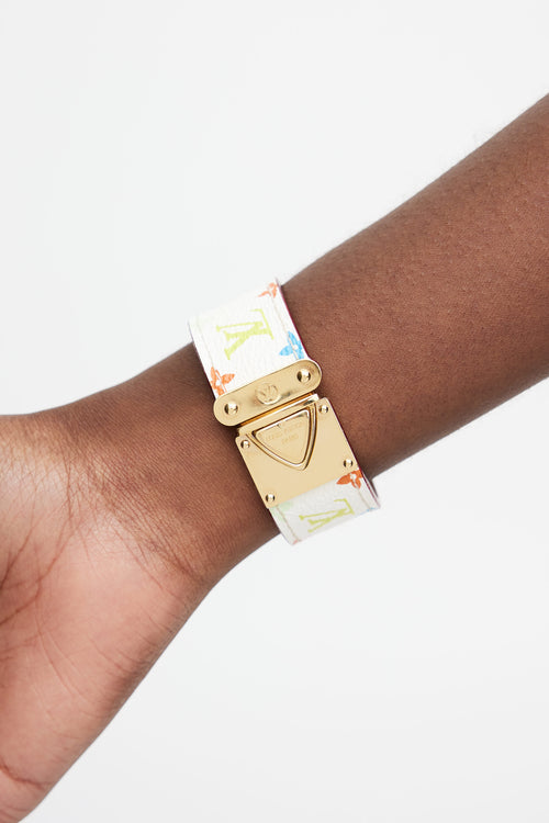 Louis Vuitton x Takashi Murakami White Monogram Bracelet