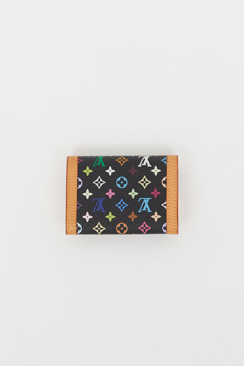 Louis Vuitton X Takashi Murakami 2004 Black 
Multi Monogram Coin Pouch