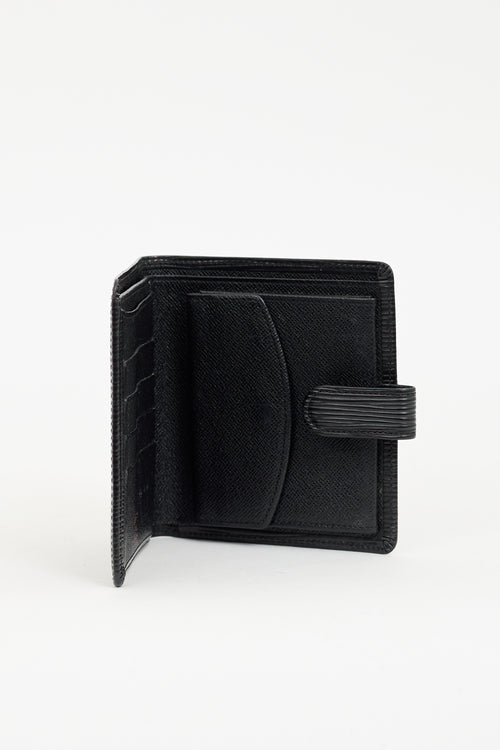 Louis Vuitton Black Epi Leather Bifold Wallet