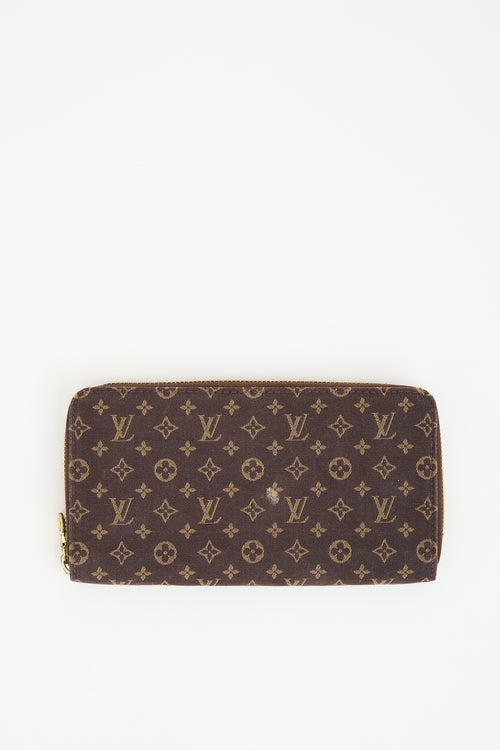 Louis Vuitton Brown Idylle Canvas Zippy Wallet