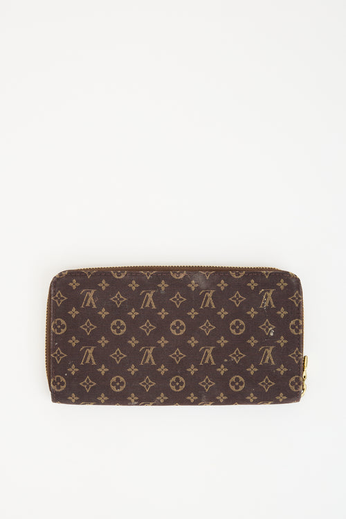 Louis Vuitton Brown Idylle Canvas Zippy Wallet