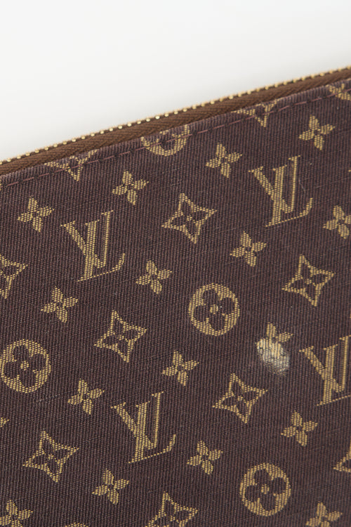 Louis Vuitton Brown Idylle Canvas Zippy Wallet