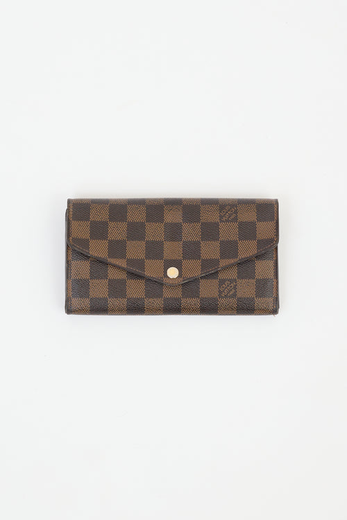 Louis Vuitton Brown Damier Canvas Sarah Wallet