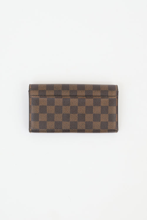 Louis Vuitton Brown Damier Canvas Sarah Wallet