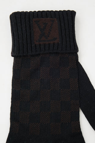 Louis Vuitton Wool Damier Gloves