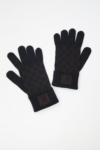 Louis Vuitton Wool Damier Gloves