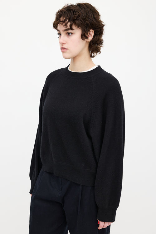 Loulou Studio Black Cashmere Pemba Sweater