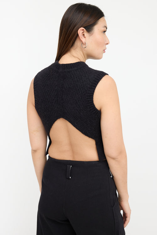 Low Classic Wool Open Back Vest