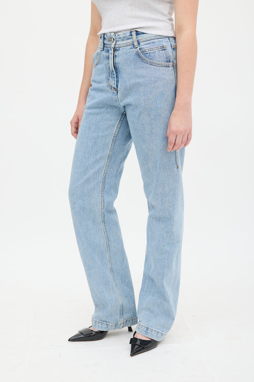 Low Classic Light Wash Straight Leg Jean