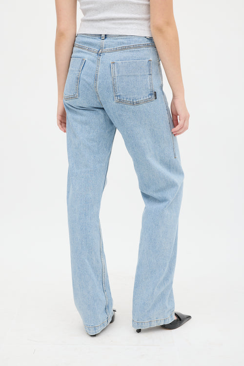 Low Classic Light Wash Straight Leg Jean