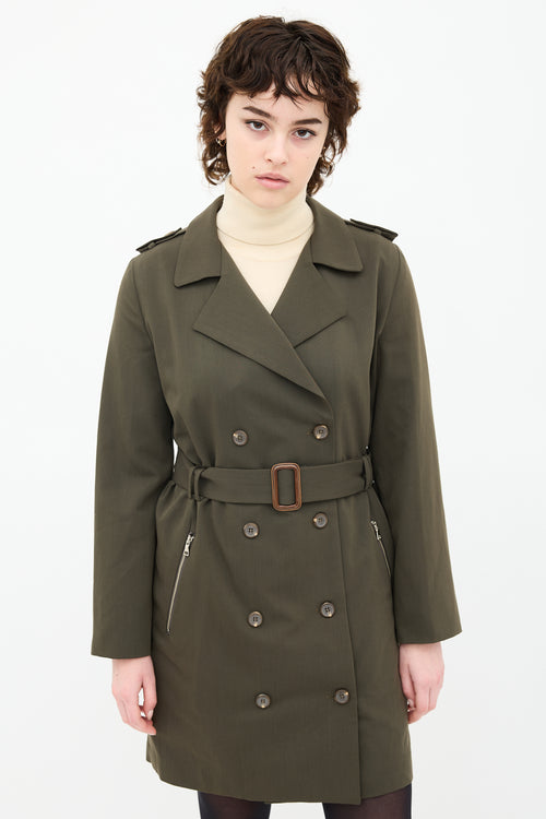 Low Classic Double Breasted Trench Coat