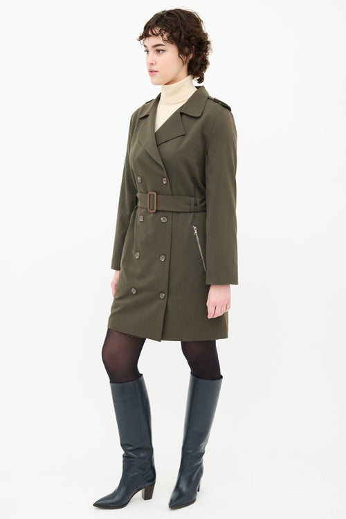 Low Classic Double Breasted Trench Coat