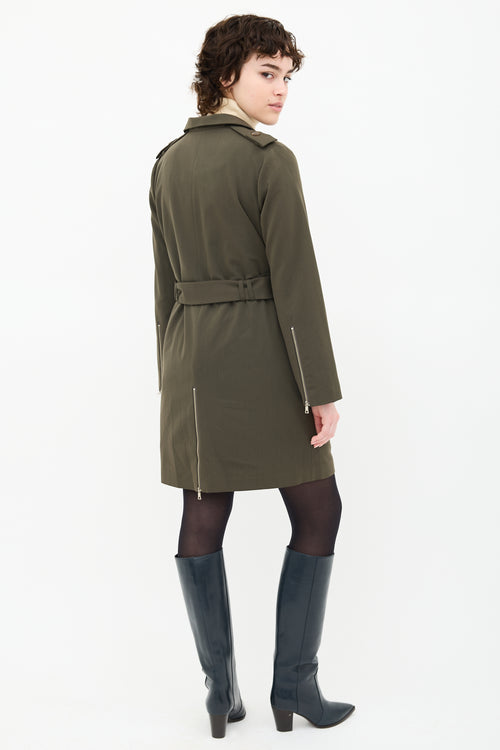 Low Classic Double Breasted Trench Coat