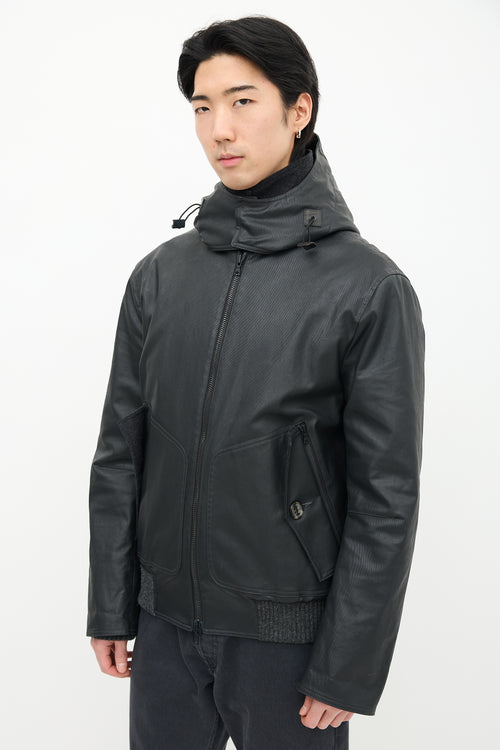 M0851 Black Waxed Canvas Jacket