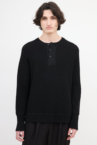 Margaret Howell Merino Wool Henley Sweater