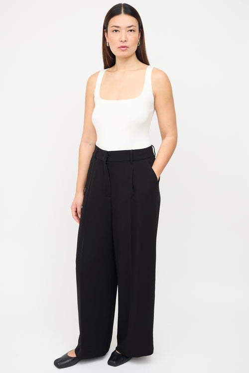 Max Mara Weekend Black Wide Leg Trouser