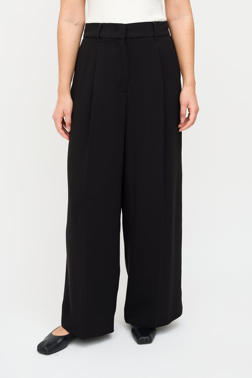 Max Mara Weekend Black Wide Leg Trouser