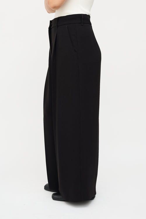 Max Mara Weekend Black Wide Leg Trouser