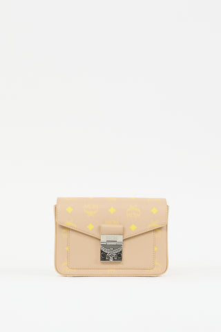 MCM Beige 
Yellow Leather Millie Crossbody Bag