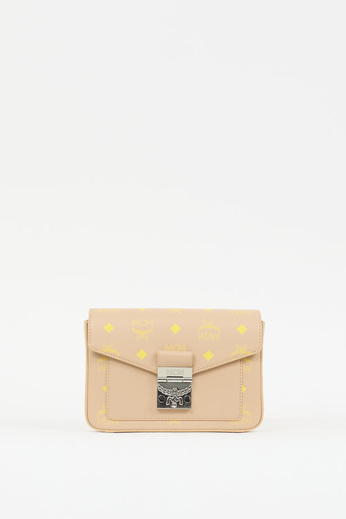 MCM Beige 
Yellow Leather Millie Crossbody Bag