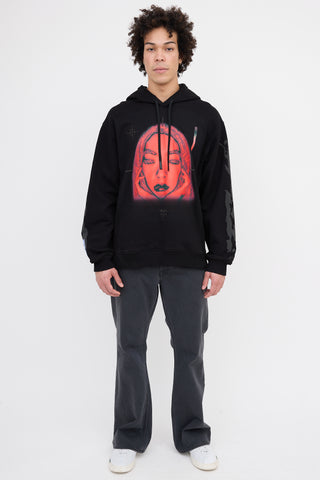 McQ Striae Rina Sawayama Edition Hoodie