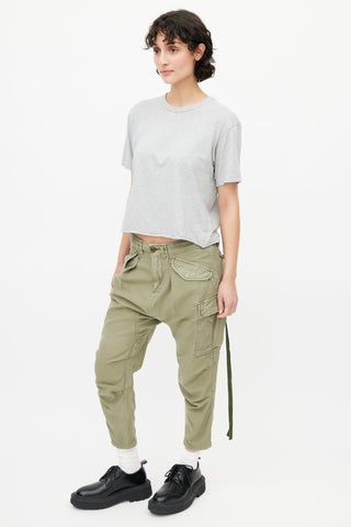 R13 Green Slim Cargo Pant