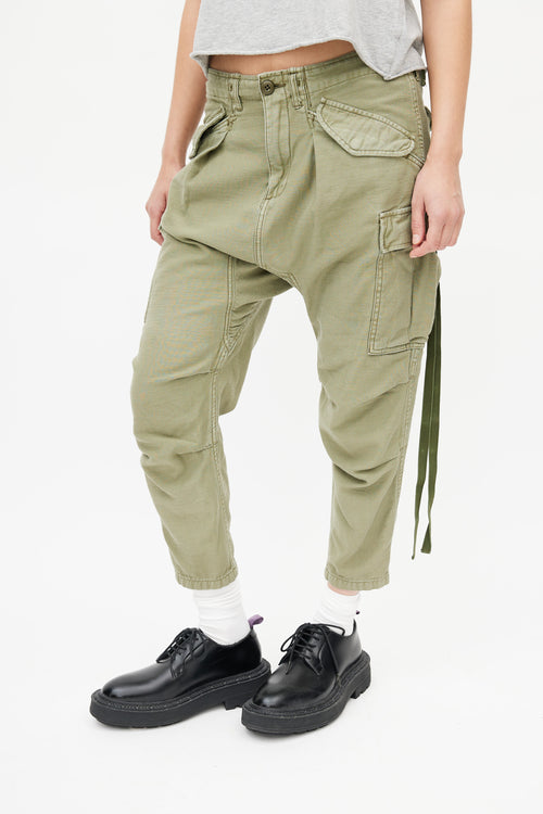 R13 Green Slim Cargo Pant