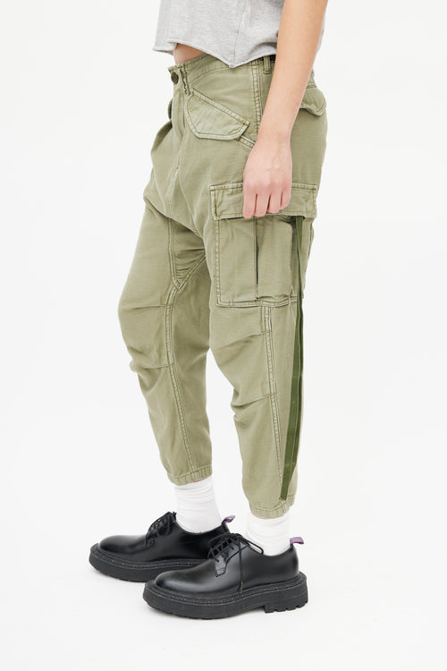 R13 Green Slim Cargo Pant