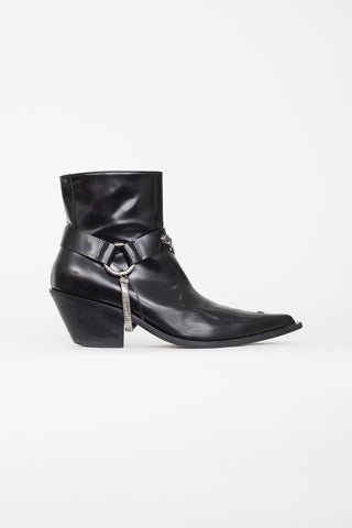 MISBHV Black Patent Cowboy Boot