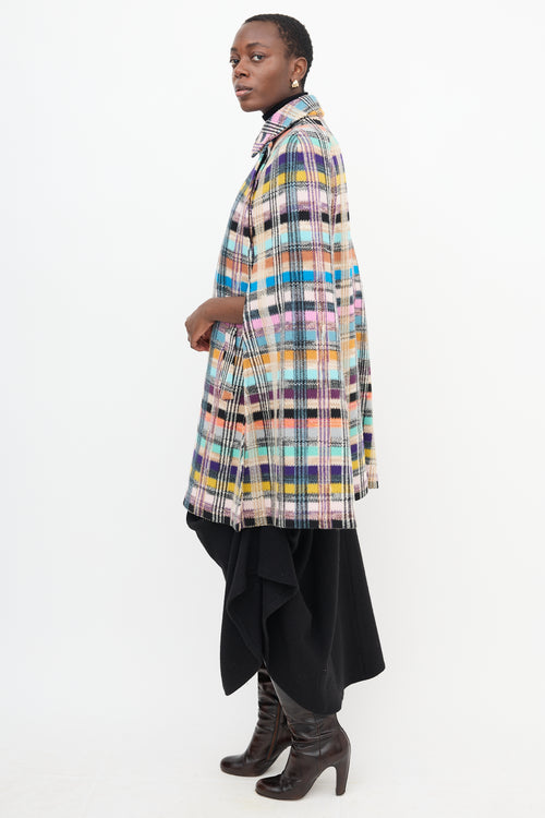 Missoni Plaid Wool Cape