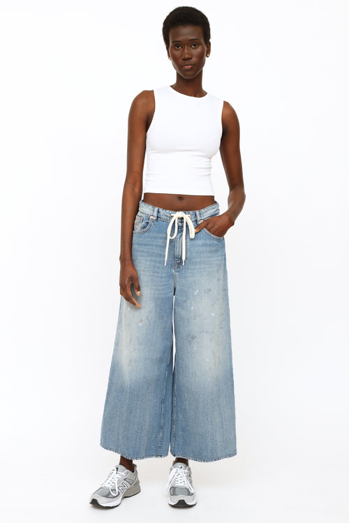 MM6 Maison Margiela Midwash Tie Waist Denim Jeans