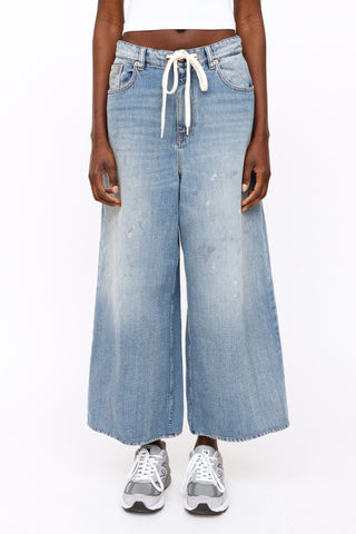 MM6 Maison Margiela Midwash Tie Waist Denim Jeans