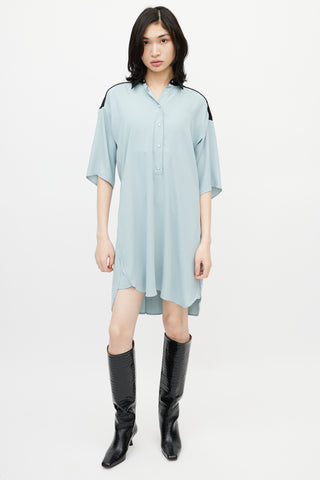 MM6 Maison Margiela Blue 
Black Shirt Dress