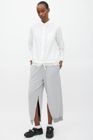 MM6 Maison Margiela Grey Side Slit Lounge Pants