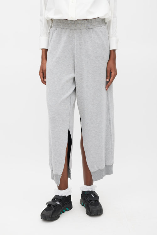 MM6 Maison Margiela Grey Side Slit Lounge Pants