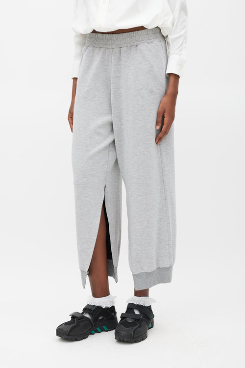 MM6 Maison Margiela Grey Side Slit Lounge Pants