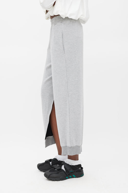 MM6 Maison Margiela Grey Side Slit Lounge Pants