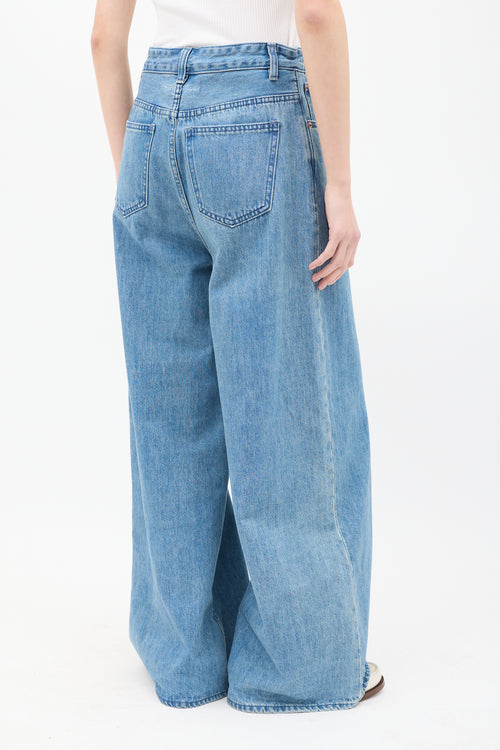 MM6 Maison Margiela Medium Wash Drawstring Jeans