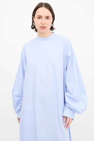 MM6 Maison Margiela Mock Neck Long Sleeve Midi Dress