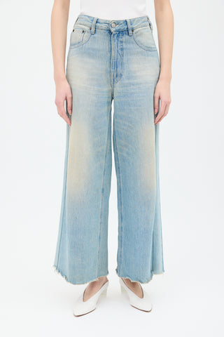 MM6 Maison Margiela Sand Wash Wide Leg Jeans