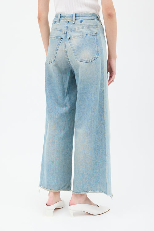 MM6 Maison Margiela Sand Wash Wide Leg Jeans