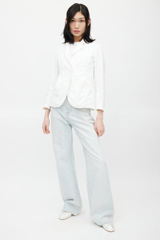 MM6 Maison Margiela White Cotton Jacket