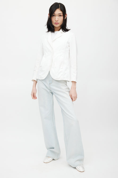 MM6 Maison Margiela White Cotton Jacket