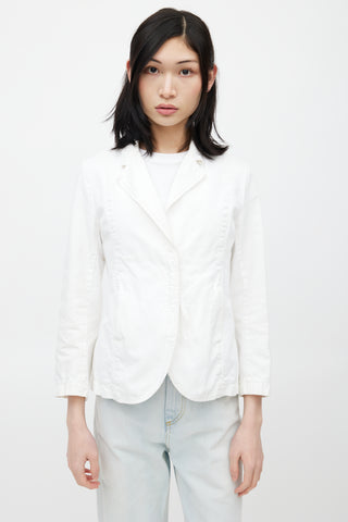 MM6 Maison Margiela White Cotton Jacket