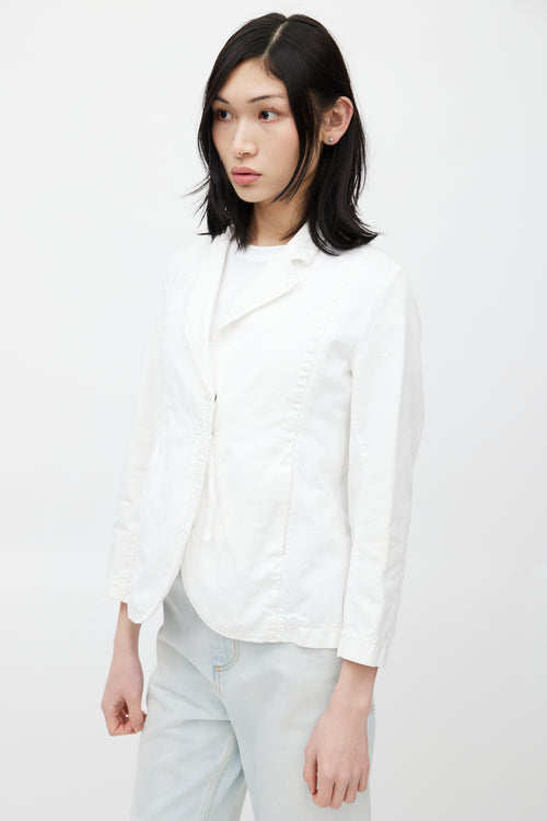 MM6 Maison Margiela White Cotton Jacket