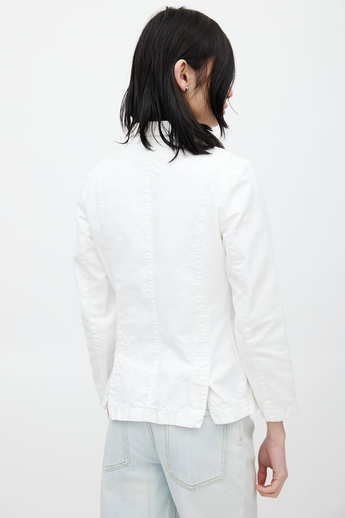 MM6 Maison Margiela White Cotton Jacket