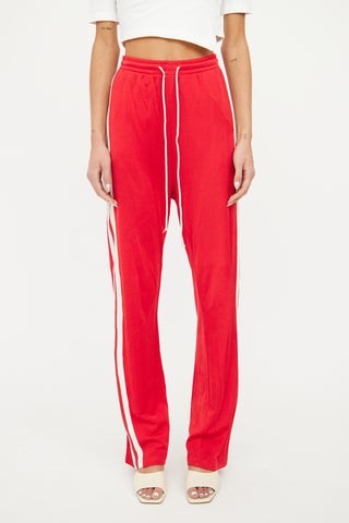 MM6 Maison Margiela Red Racing Stripe Lounge Pant