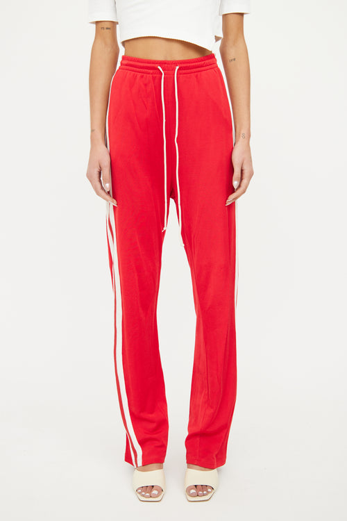 MM6 Maison Margiela Red Racing Stripe Lounge Pant