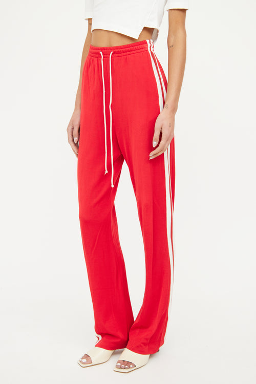 MM6 Maison Margiela Red Racing Stripe Lounge Pant